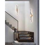 VÄGGLAMPA KINKIET LED APP1437-W SVART/GULD