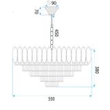 Kristallpendel G049-CP 60CM
