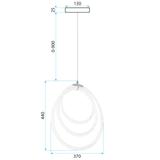 HÄNGLAMPA LED G016-CP GULD