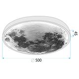 Taklampa APP1806-CW Moon LED-plafond VIT