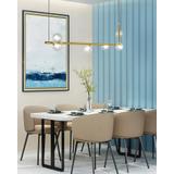 Hänglampa Glasglob APP690-6CP Guld