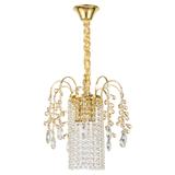 Kristall-pendellampa SWE090-CP 30cm GOLD
