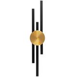 VÄGGLAMPA KINKIET LED APP1437-W SVART/GULD