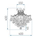 Kristalltaklampa APP784-3C