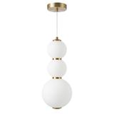 LED taklampa pendel LHJ113-3CP borstat guld
