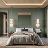 LED taklampa pendel LHJ113-3CP borstat guld