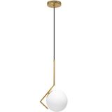 Modern Glaspendellampa för Tak APP429-1CP Guld