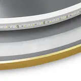 LED-VÄGGSPEGEL 50 cm MMJ Borstad Guld