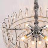 Kristall-pendellampa SWE079-CP 50cm Chrom