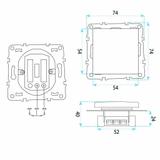 Single Switch with Frame OSTE JNH006-W GREY