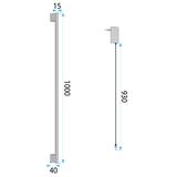 VÄGGLAMPA LED LHJ064-W 100cm SVART