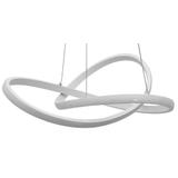 Taklampa Pendel Ring Modern LED + Fjärrkontroll APP392-CP Vit