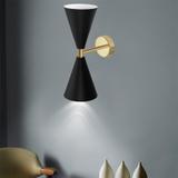 VÄGGLAMPA VÄGGSPIOT APP1140-2W Svart-guld