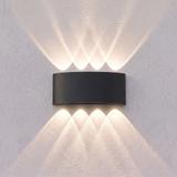 Homlokzati fali lámpa LED JNH041-8G Black