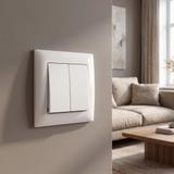 Kahekordne Lüliti OSTE JNH007-W WHITE