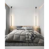 HÄNGANDE LED TAKLAMPA APP1413-C SVART 100 cm