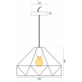 Taklampa Hängande APP236-1CP