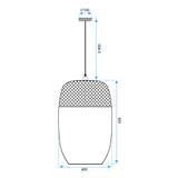 HÄNGENDE TAKLAMPA BOHO APP1327-1CP