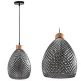 Retro glastaklampa APP897-1CP svart