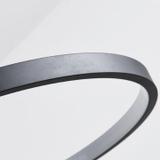 Lampa Ring 3 LED + fjärrkontroll APP752-30-40-50 Svart