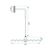VÄGGLAMPA VÄGGLAMPE APP1355-1W Svart 30 cm
