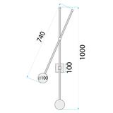 Vägglampa APP1594-2W guld