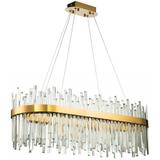 Kristalltaklampa APP1513-CP80 Guld