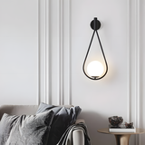 Vägglampa G093-1W Svart Vit