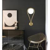 Vägglampa Väggarmatur Glasglob APP603-1W Guld