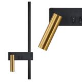 VÄGGLAMPA VÄGGLYKTA APP1439-2-W VÄNSTER BLACK GOLD