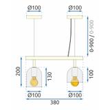 Hänglampa APP1032-2CP Vit
