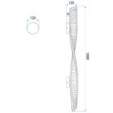 VÄGG LED-LAMPA APP1952-W 100cm GOLD