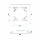 Single grounded socket with frame OSTE JNH001-G Grey