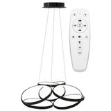 Modern takplafond LED + FJÄRRKONTROLL APP793-CP FLAT Svart