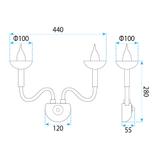 Vägglampa Väggarmatur APP1082-2W