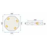 Takplafond Diamond APP876-C 40 cm Guld
