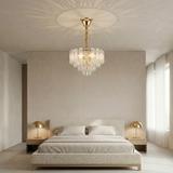 Kristall-pendellampa SWE088-CP 40cm GOLD