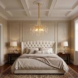 Kristall-pendellampa SWE081-CP 60cm GOLD