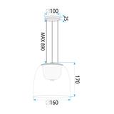 HÄNGLAMPA LED APP1689-1PC A Guld
