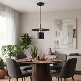 Lampa Wisząca APP1145-1CP Czarna Różowe Złoto
