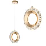 LAMPA HÄNGANDE KRISTALL LED G119-1CP Guld