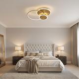 Taklampa APP1711-C LED-plafond Borstad Guld + fjärrkontroll