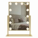 Spegel LED Style L.Gold 30x40