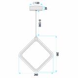 LED-pendellampa LHJ127-W Krom