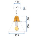 Taklampa SCANDI C APP061-1CP Vit