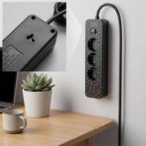 Pikendusjuhe 3 pistikupesa + 2x USB-A + USB-C JNH020-3A Black