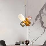 Glaspendellampa för Tak APP436-4C Multicolor