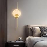 VÄGGLAMPA LED APP1781-W BORSTAD GULD