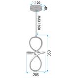 HÄNGANDE LAMPA LED LHJ091-1CP GOLD