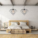 HÄNGLAMPA DIAMANT METALL LOFT APP563-1CP Svart
